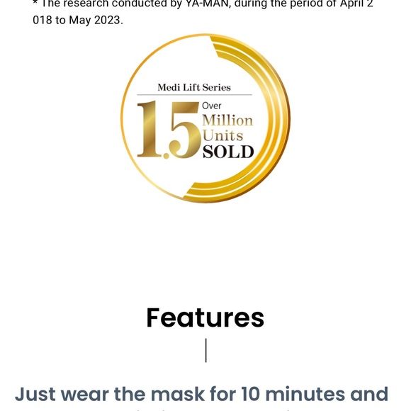 YA-MAN Medi Lift beauty device EP-14BB - Picture 2 of 10